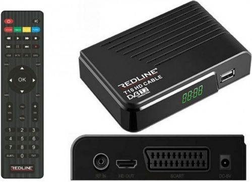 Ψηφιακός Δέκτης Redline T10 Plus Mpeg-4 T2 HD New CPU με Λειτουργία PVR (Εγγραφή σε USB) Σύνδεσεις HDMI / SCART / USB