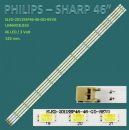 PHILIPS / SHARP 46" SLED-2011SSP46-46 SET 4PCS LED BAR