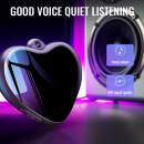     Hidden Voice Activated Recorder Necklace Heart Recorder Pendant Spy Digital 8GB