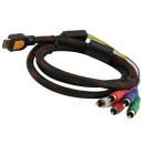 1.5m 5Ft HDMI Cable to 5RCA 5-RCA Audio Video AV RGB Component Cord Gold Plated FEVD