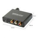             PCM toslink   L/R RCA  Stereo Jack 3,5 mm    - Digital to Analog Audio Converter Optical/Coaxial In Headphone/Speaker RCA Out