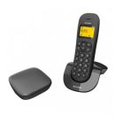 Ασύρματο τηλέφωνο Alcatel με αναγνώριση κλήσης στην αναμονή Μαύρο C250 Invisibase