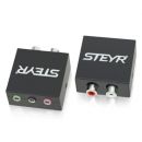 STEYR Console adapter convert stereo RCA 3 x 1/8 3.5mm Audio Jack for 5.1 DK205