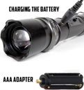 NEW Police/Swat 50W LED Flashlight Rechargeable Battery Ion-Li AC & Car Charger -    //    